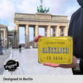 Blechschild Glücklich sein 