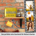 Blechschild Glücklich sein 