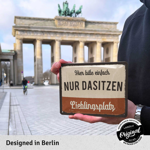 Blechschild Meine Lieblingsplatz
