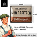 Blechschild Meine Lieblingsplatz