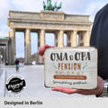 Blechschild Oma & Opa Pension