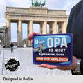Blechschild Opa reparieren