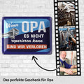 Blechschild Opa reparieren