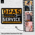 Blechschild Opas Service & Reperatur