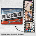 Blechschild Papas Service