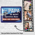 Blechschild Papa reparieren