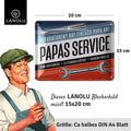 Blechschild Papas Service
