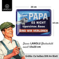 Blechschild Papa reparieren