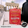 Blechschild  Strohhalm Sekt Spruch 