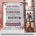 Blechschild Schwestern und Freundinnen
