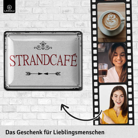Blechschild Strandcafe