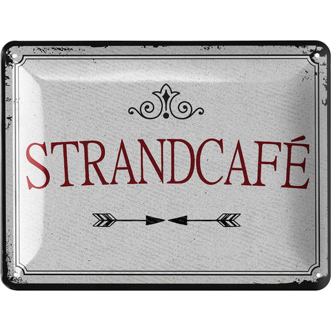 Blechschild Strandcafe