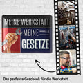 Blechschild  Meine Werkstatt