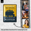 Blechschild Camping