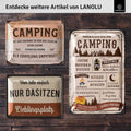 Blechschild Camping
