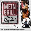 Blechschild Mein Grill Meine Regeln