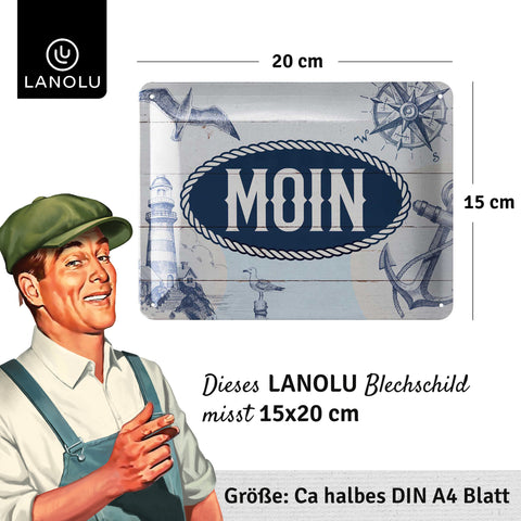 Blechschild Moin Maritim