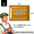 Blechschild Wird alles gut 