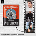 Blechschild Echte Männer fahren Motorrad