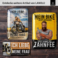 Blechschild Echte Männer fahren Motorrad