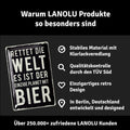 Blechschild Rette die Welt Bier