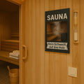 Sauna kein Schweiß Blechschild