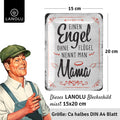 Blechschild Engel Mama
