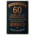 Sechzig Jahre Blechschild