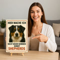 Sherpards Hier wache ich Blechschild
