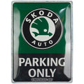 Skoda - Parking Only Blechschild