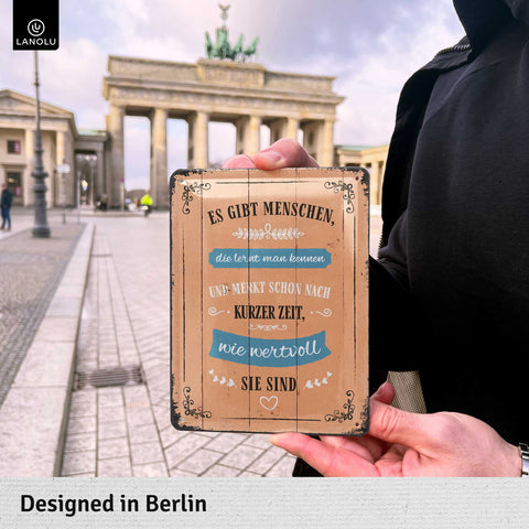 Blechschild Wertvolle Menschen