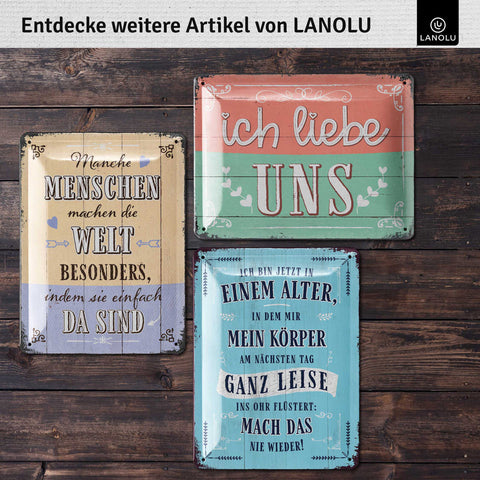 Blechschild Wertvolle Menschen