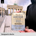 Blechschild Menschen machen die Welt besonders
