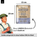 Blechschild Menschen machen die Welt besonders