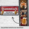 Blechschild Stammtisch Spruch