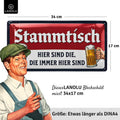 Blechschild Stammtisch Spruch