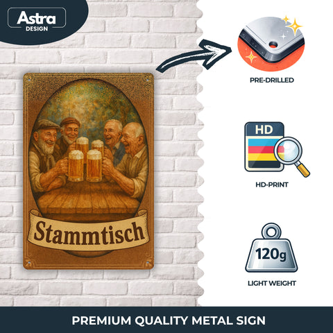 Stammtisch Blechschild - 20x30cm