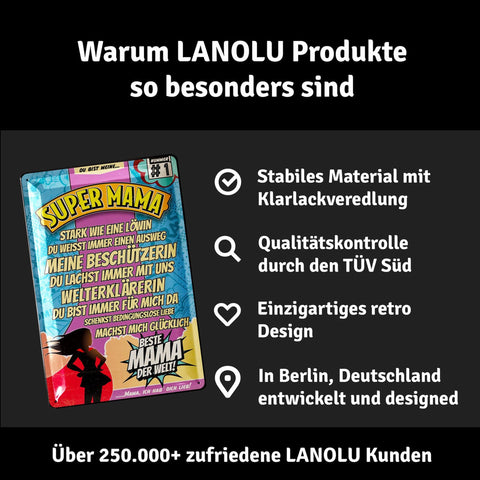 Blechschild Super Mama