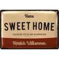 Blechschild Sweet Home