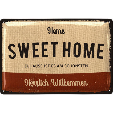 Blechschild Sweet Home