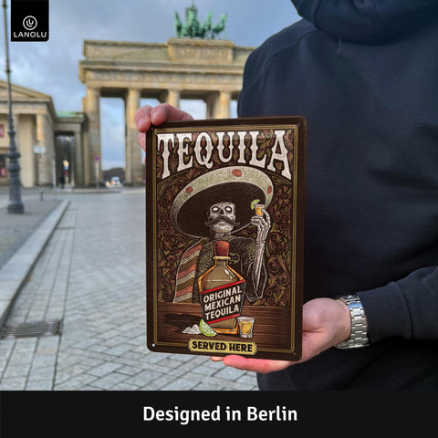 Blechschild Tequila Served here