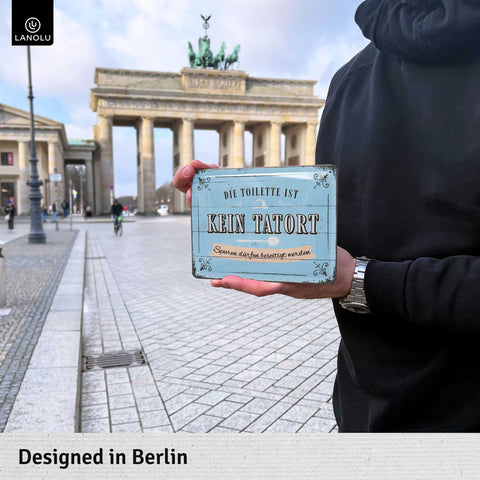 Blechschild Toilette ist kein Tatort