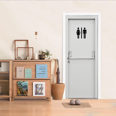 Toilettentür Tür Tapete Mann und Frau