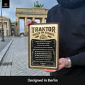 Blechschild Traktor unser im Himmel