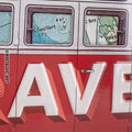 VW Bulli - Let's Travel The World Hängeschild