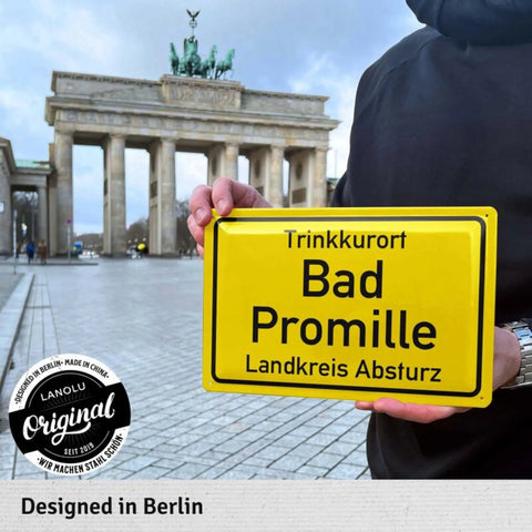 Blechschild Bad Promille