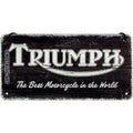 Triumph - Logo Black Wood Hängeschild