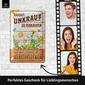 Blechschild Unkraut zu Verkaufen