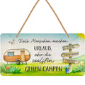 Blechschild Campen gehen