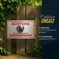 Videoüberwachung Blechschild für Sicherheit